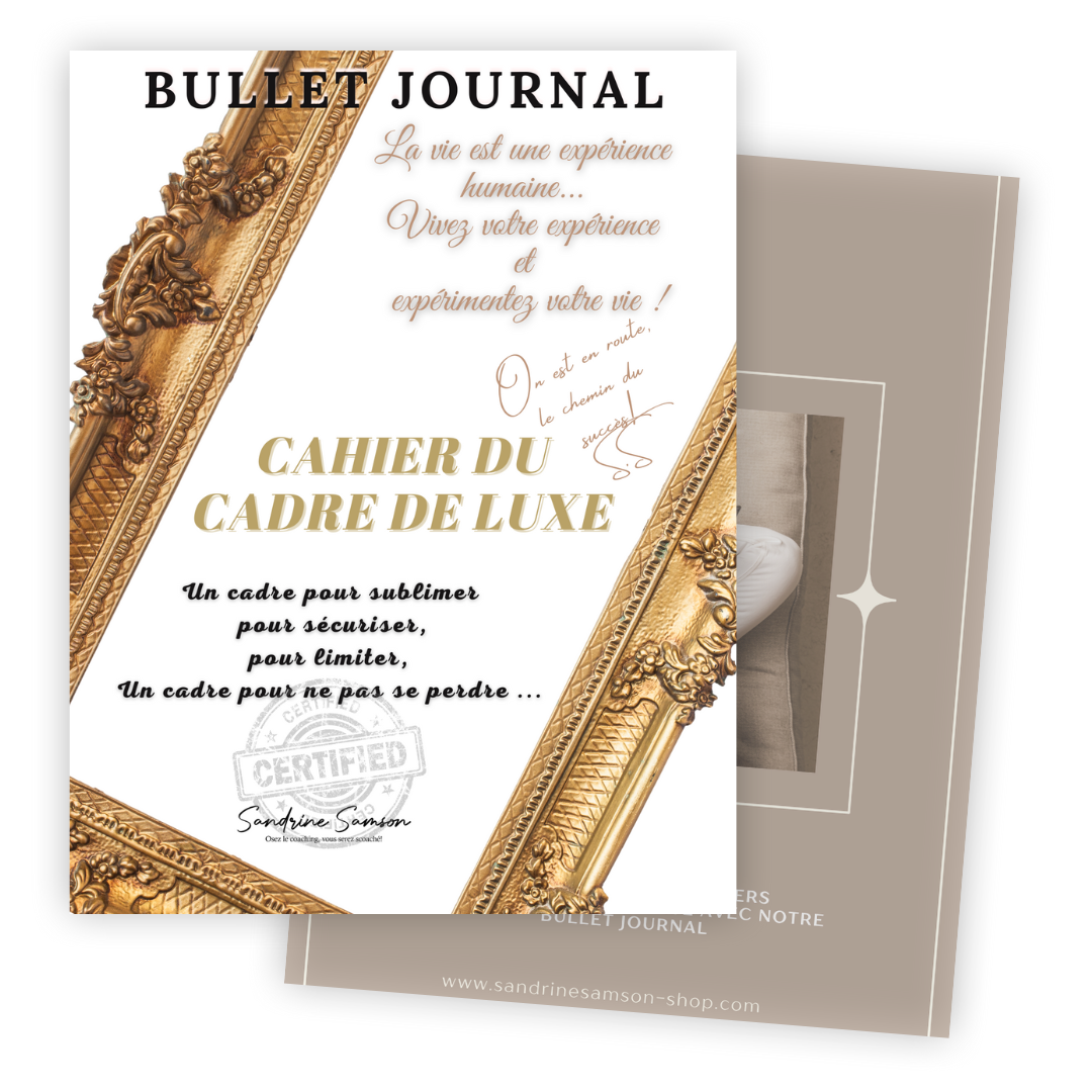 Cahier du cadre de luxe